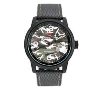 NAVIFORCE - NF9080 - Men's Fashion Analogue Quartz Wrist Watch, Waterproof (Band : Grey/Index : White)