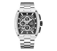 NAVIFORCE Outdoor Sports Watches for Men Luxury Casual Wristwatch Fashion Quartz Clocks Stainless Steel Strap Watches (Silver)