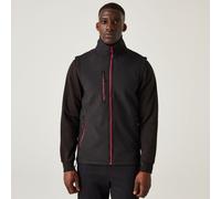 Regatta Professional Navigate Two Layer Soft Shell Bodywarmer S Black/Classic Re