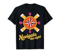 Navigate the Night Compass & Pints Design T-Shirt