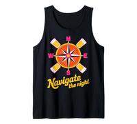 Navigate the Night Compass & Pints Design Tank Top