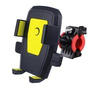 Navigation Bracket Replacement GPS Navigation Bracket Bicycle Phone Holder Stand Auto Lock Mobile Motor Bike Handlebar Clip Mount(Yellow)