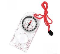 Navigation Compass, Compass Hiking Explorer for Map Reading Navigation with Lanyard, Luminous Markings, Magnifier, Temperature Resistant, Ideal for Hiking Trekking Outdoor Adventures First-Time Users