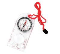 Navigation Compass Map Ruler Magnifier with Adjustable Lanyard for Explorer Outdoor, Compass Adjustable Declination for Map Reading Orienteering Survival