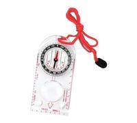 Navigation Compass, Orienteering Compass with Adjustable Declination Lanyard, Transparent Lightweight Hiking Compasses with Ruler and Luminous Needle for Camping, Trekking, Expedition, and Training