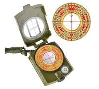 Navigation Compass Tool, Waterproof Hiking Survival, Compass with Lanyard Carry Pouch Portable Direction Finder for Camping Backpacking Fishing Scout Outdoor Gear for Navigation Adventure