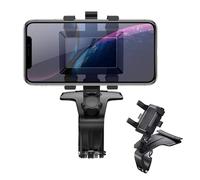 Navigation Cradle - Twelve Hundred Degree Rotation Mobile Phone Mount, Vehicle Dashboard Vent Clip Logic, Daily Driving Commuting Category, Black Large Seven Inch Wide Polymeric Hardware Station