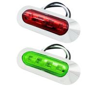 Navigation Light - 9.65cm Boat Light, Enhanced Boating Safety | LED Marine Navigation Lights with Ease, Starboard Lights for Dock Sea Fishing Sailing Adventure River Pond Lake