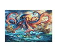 Navigation Sailboat 1000 Piece Jigsaw Puzzle for Adults The Sea Ship Jigsaw Weekend Craft Activity Parent Child Bonding Vibrant Design Perfect Festival Gift 1000 PCS