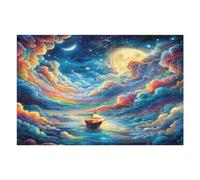 Navigation Sailboat 1000 Piece Premium Jigsaw Puzzle The Sea Ship For Men Educational Decompression Adults Anxiety Memory Care Mothers Valentines Creativity Gift Giving 1000 PCS