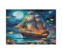Navigation Sailboat 300 Piece Jigsaw Puzzle for Adults The Sea Ship Lunch Break Activity Quick Escape No Duplicate Pieces for Busy Professionals 300 PCS