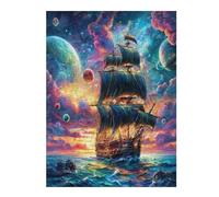 Navigation Sailboat 500-piece Jigsaw Puzzle Bundle The Sea Ship Family Puzzle Lovers Brain Training Mindful Activity Spring Recycled Cardboard 500 PCS