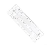 Navigation Slide Rule Multifunctional Angle Distance Scale Conversion High Visibility For Flight Training Paper Charts White CNP-1(CNP-1)
