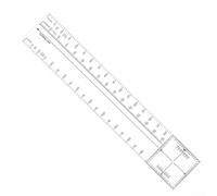 Navigation Slide Rule Multifunctional Angle Distance Scale Conversion High Visibility For Flight Training Paper Charts White CNP-1(CNP-3)