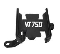 Navigation Support Motorcycle Navigation Holder For VT 750 AERO/SPIRIT/CDCD2ACE/S/RS/PHANTOM/SHADOW/CACE Handlebar Mobile Phone Bracket(Black 1,M)