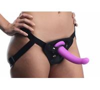 Navigator G-Spot Strap On Dildo Purple Pegging Shaft Couples Sex Harness Toy Set