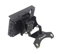Navigator Mount Motorcycle GPS Phone Stand Support Holder For TMAX 530 T-MAX 530 2017-2019 GPS Navigation Plate Bracket Mount Smartphone Holder(Black 2)