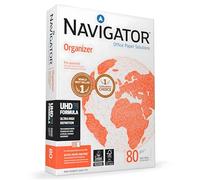 Navigator Organizer Paper Ream-Wrapped 80gsm Punched 4-Hole A4 White Ref NAV0317FH [500 Sheets]