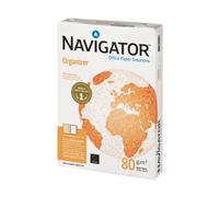 Navigator Organizer Paper Ream-Wrapped 80gsm Punched 4-Hole A4 White Ref NAV0317FH [500 Sheets]