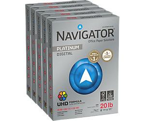 Navigator Platinum Digital US Letter Size Printer Paper 75 gsm Smooth White 169 CIE 500 Sheets Pack of 5