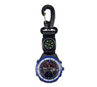 Navigator Timepiece - Outdoor Pocket Compass for Wilderness Use | Compact Multifunction Watch with Easy-Read Display and Carabiner Attachment for Hiking Camping Backpacking Mountaineering Trekking and
