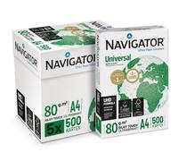 Navigator Universal A4 80Gsm Paper - Box Of 5 Reams (5X500 Sheets)