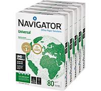 Navigator Universal A4 Printer Paper 80 gsm Smooth White 169 CIE 5 Packs of 500 Sheets