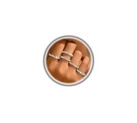 Navirix Rhinestone Rings for Women, Sparkle Crystal Stackable Stretch Ring Set, Glitter CZ Knuckle Rings for Wedding Bride, 24, Alloy Steel, No Gemstones