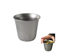 Navishendley Vintage Matte Stainless Steel Cup Metal Coffee Mug for Cold Drinks, Thickened Wide-Mouth Water Cup, Industrial Style Frosted Steel Tumbler for Home, Bar, Outdoor, and Camping Use (1)