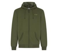 Navitas Outdoors Men’s Sherpa Hoody - Green - Super Soft Fur Lined Full Zip Fleece Jacket, 320gsm Mid-Weight Cotton Blend Winter Hoodie with Pockets