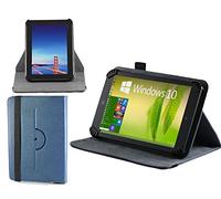 Navitech 7" Blue Leather Book Style Folio Case/Cover & Stylus Pen Compatible With The Argos Bush 7 Inch Tablet/Lexibook 7" / Kurio 7S