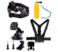 Navitech 8-in-1 Action Camera Accessories Combo Kit with EVA Case Compatible With The Nilox EVO 360 | EVO 4K | EVO 4K+ Action Cameras