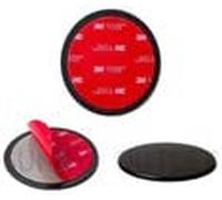 Navitech 80mm (TWIN PACK) in Car Adhesive Universal Dash Disc For Windscreen Suction Cups Compatible With AVTEX TOURER 3 THREE PLUS 7" INCH SAT NAV