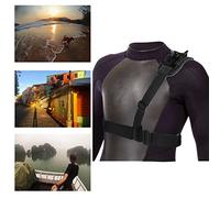 Navitech Adjustable Elastic Shoulder Strap Harness Compatible with The Amir Upgraded Action Camera