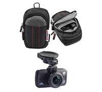 Navitech Black Carrying Case and Travel Bag Compatible with The Nextbase 322 Dash Cam (with Belt and Shoulder Strap)