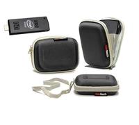 Navitech Black Hard Water Resistant Hard Camera Case Compatible with The Canon PowerShot G9 X Mark II
