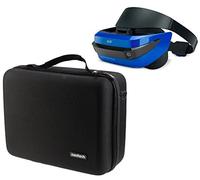 Navitech Black Heavy Duty Rugged Hard Case/Cover With shoulder Strap Compatible With The Acer Windows Mixed Reality Headset And Motion Controllers AH101-D8EY