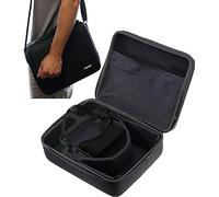 Navitech Black Heavy Duty Rugged Hard Case with Shoulder Strap Compatible with PICO 4 Ultra 256 GB - VR and Mixed Reality Headset