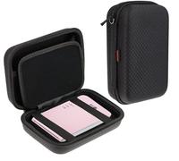 Navitech Black Pocket/Portable/Mobile Printer Carrying Case Compatible With The Polaroid Mint Pocket Printer (Mesh pocket Compatible With The cable and printing paper)
