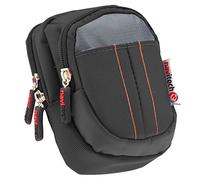 Navitech Black Protective Portable Handheld Binocular Case and Travel Bag Compatible with The Leica Trinovid 8 x 25 BCA (with Belt and Shoulder Strap)