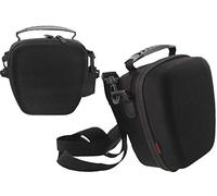 Navitech Black Rugged EVA Protective Carry Case with SD Card Slots Suitable for The Panasonic Lumix DC-FZ10002, Lumix DC- FZ1000II, Lumix DMC- FZ1000 with Shoulder Strap