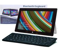 Navitech Black Slim Wireless Windows Bluetooth Keyboard Compatible With The JYJ 7 Inch Android Google Tablet