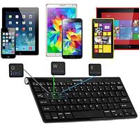 Navitech Black Wireless Multi OS Keyboard Compatible With All Android/Windows & IOS Tablets Including The Asus Z370C-1A007A ZenPad 7.0 Z370C 7-Inch | Asus ZenPad (Z170C-1L018A)
