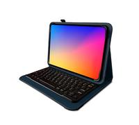 Navitech Blue Rotational Bluetooth Keyboard Case Compatible With Trek 2 K88 8 Inch 16GB Android Tablet