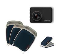 Navitech Blue Water Resistant Dash Cam Case Cover Compatible with The Garmin Dash Cam 45, 55, 65W Dash Cam (with Belt and Hand Strap)