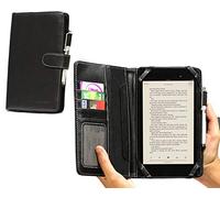Navitech Faux Leather Case/Cover With Rotational Stand Compatible With The (NetTab Matrix II, Black)
