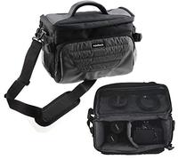 Navitech Grey DSLR & Lens Camera Bag Case Cover Compatible with the Canon EOS Rebel SL2, Canon EOS 80D, Canon EOS 5DS with Shoulder and Belt Straps