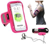 Navitech Pink MP3/MP4 Sports Running Armband Compatible With The Sony NWA35 3.1 inch