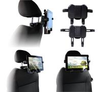 Navitech portable In Car Headrest/Back Seat Black Expandable Firm Grip Mount Cradle Compatible With The Asus Zenpad Z300M-6B032A 10.1" IPS White Touchscreen Tablet