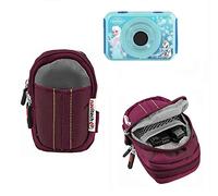 Navitech Purple Camera Case Bag Compatible with The Lexibook Disney Frozen Move Cam Camera - 1.3MP
